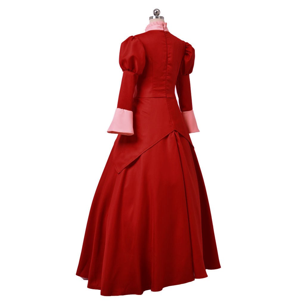 Fantasia Lady Tremaine Cosplay | Vestido Vermelho Rainha para Mulheres | Traje Adulto para Halloween e Eventos Disney - Estrela Cosplay