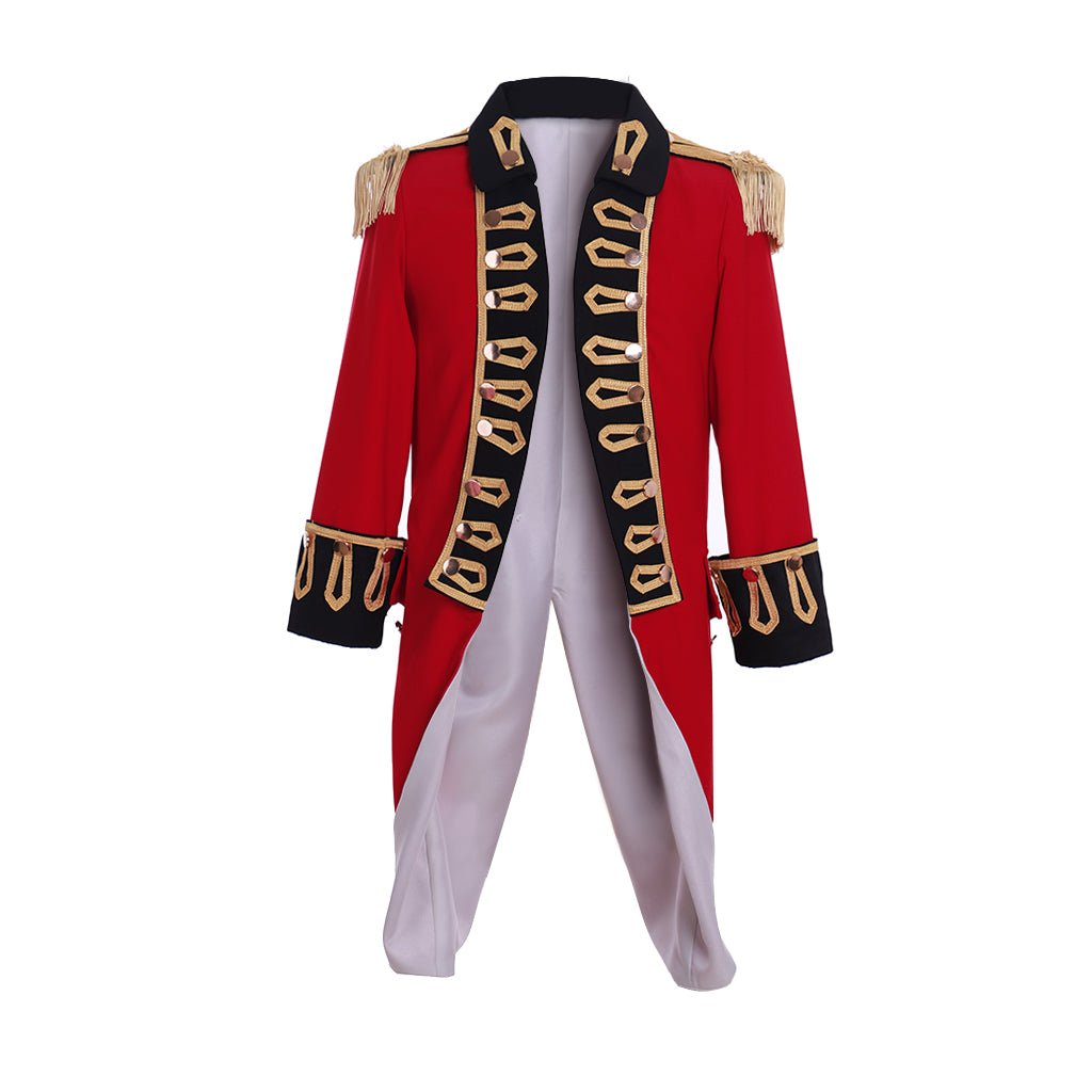Casaco Príncipe Vitoriano Vermelho Hamilton – Uniforme Militar Real - Estrela Cosplay