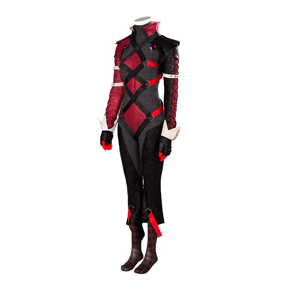 Fantasia de Cosplay Harley Quinn Gotham Knights DC Game - Qualidade Premium - Estrela Cosplay