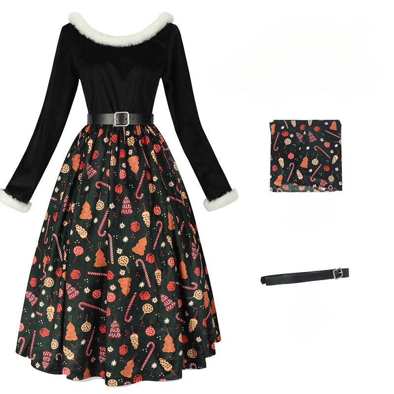 Vestido de Cosplay Temático de Natal para Combinar em Família - Estrela Cosplay