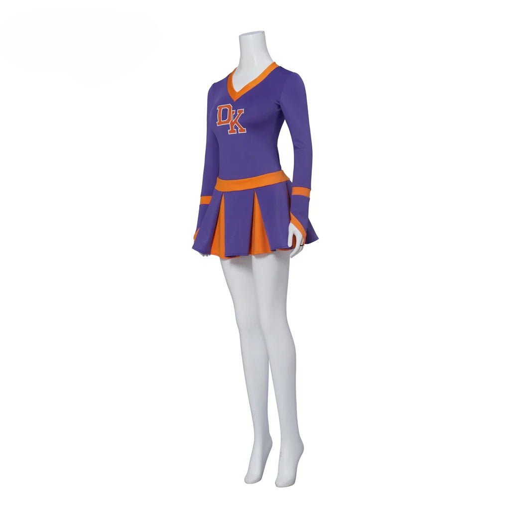 Fantasia de Cheerleader Jennifer Check Roxo Traje de Colegial para Mulheres - Estrela Cosplay