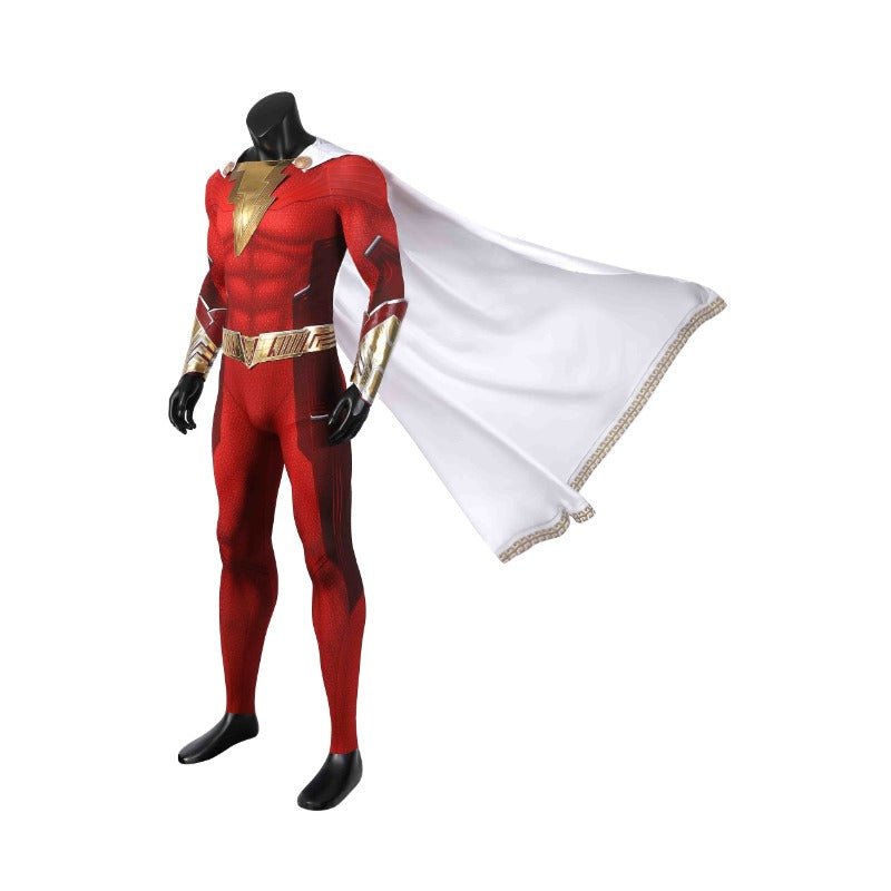 Fantasia Completa de Shazam da DC para Adultos - Halloween e Cosplay - Estrela Cosplay