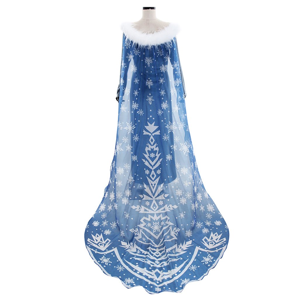 Vestido de Veludo Princesa Elsa Frozen | Cosplay Feminino para Halloween e Eventos - Estrela Cosplay