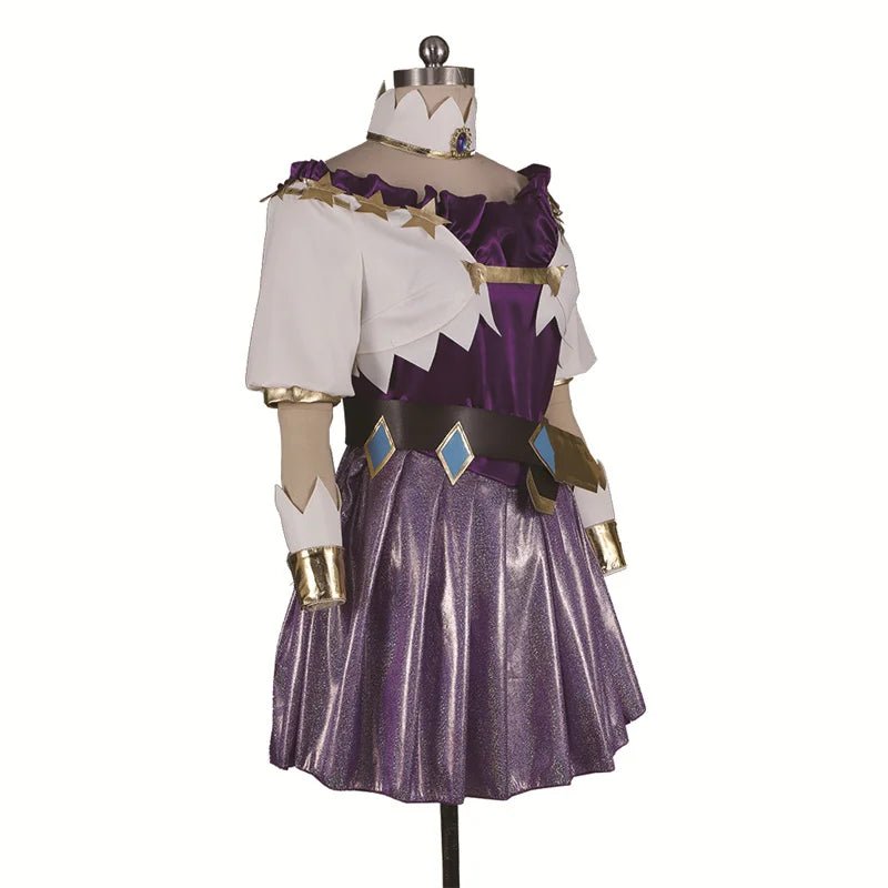 Fantasia de Cosplay Seraphine do LOL - Vestido Bling Hero Master para Meninas e Mulheres - Estrela Cosplay