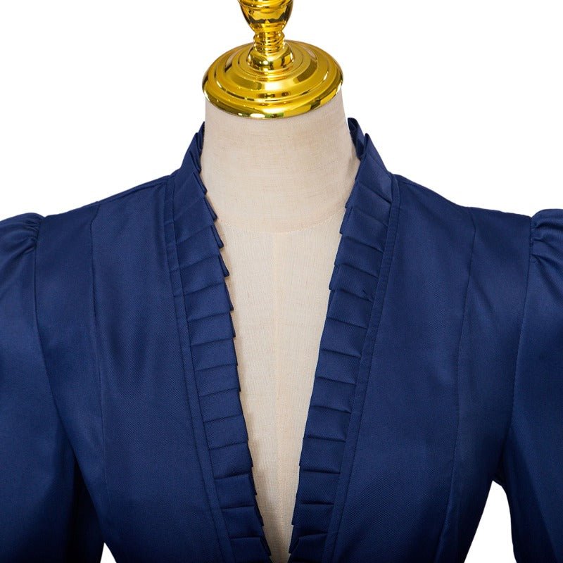 Vestido Gótico Medieval Vintage – Traje de Cosplay Feminino de Manga Longa em Silhueta Bodycon - Estrela Cosplay