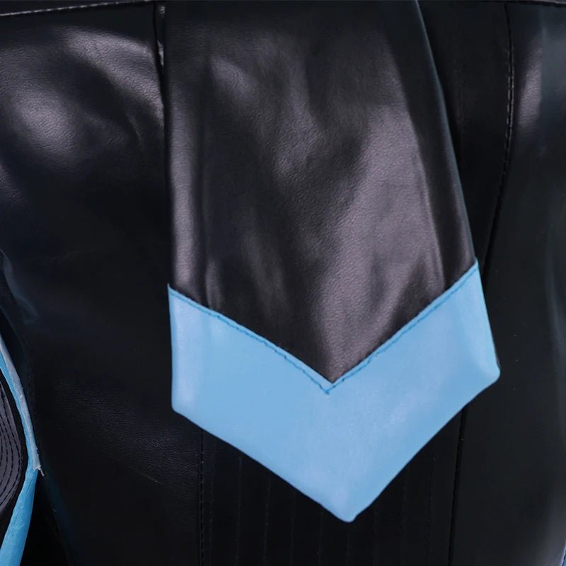 Fantasia Coelhinha Ruan Mei Honkai Star Rail para Mulheres - Macacão Uniforme Preto e Azul - Estrela Cosplay