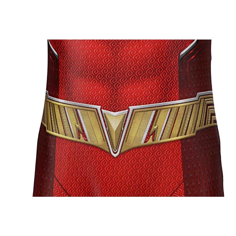 Nova Fantasia Infantil Billy Vermelho Power Rangers Cosplay - Traje Halloween Zentai Macacão e Capa - Estrela Cosplay