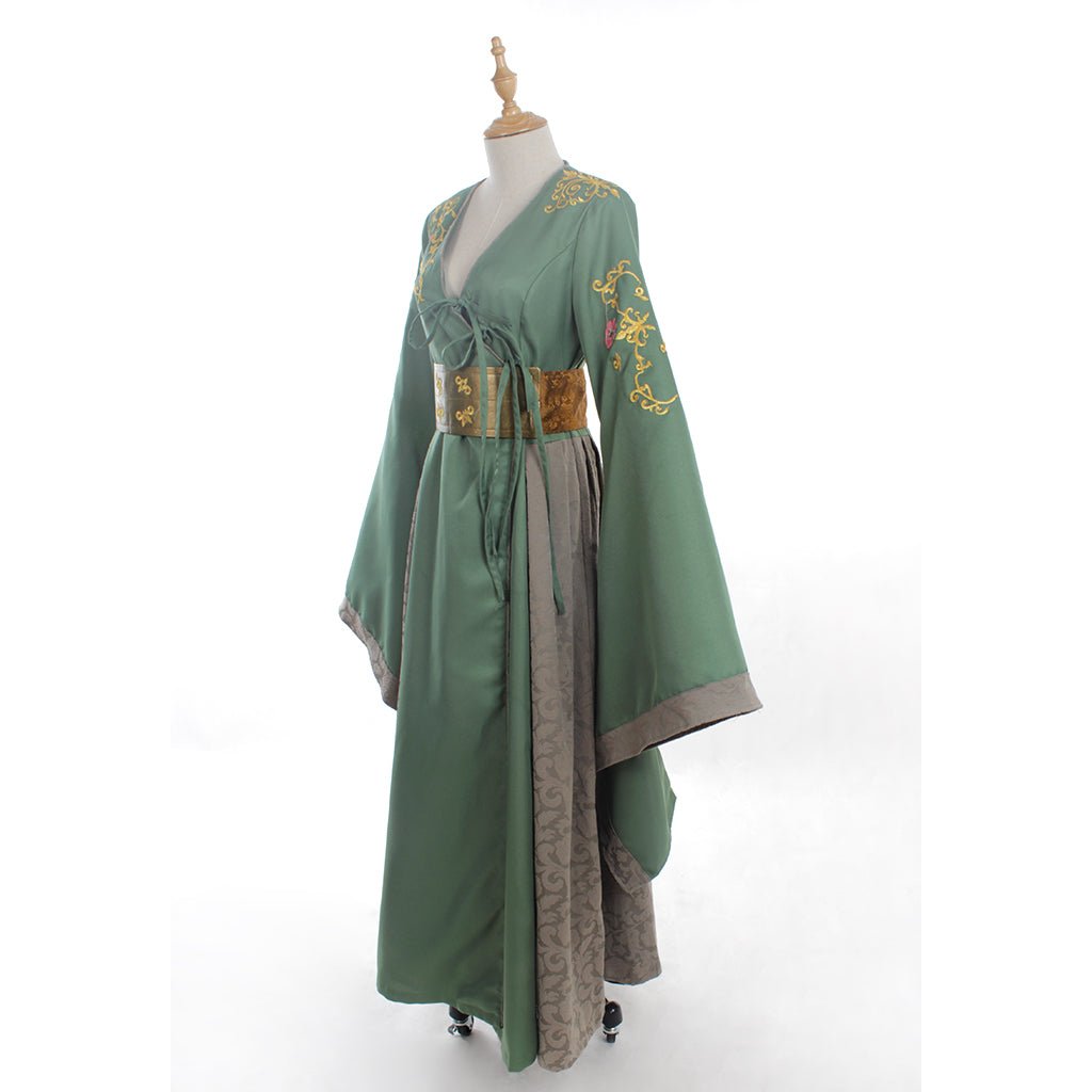 Vestido Verde de Cersei Lannister para Adultos | Fantasia de Carnaval e Halloween | Cosplay de Série e Filme - Estrela Cosplay