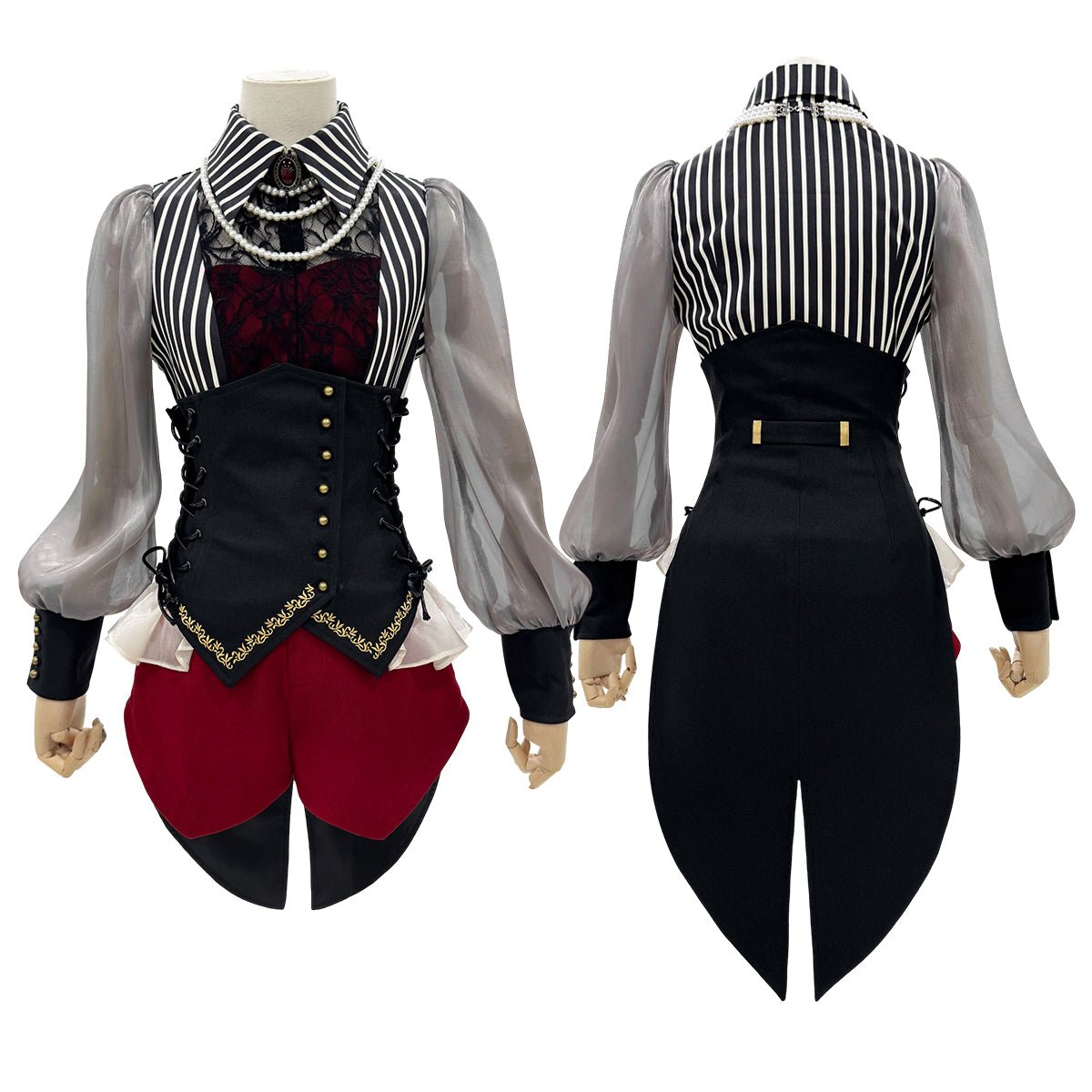 Fantasia de Cosplay Wakutenshi Wakamatsu de BanG Dream! Ave Mujica - Qualidade Premium - Estrela Cosplay