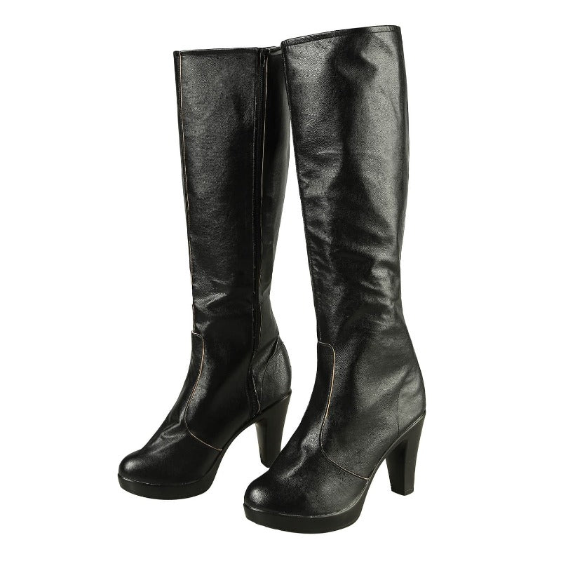 Fantasia de Trish de DMC 5 - Top Tubo e Calça de Couro Sintético Preto Conjunto Completo para Halloween - Estrela Cosplay