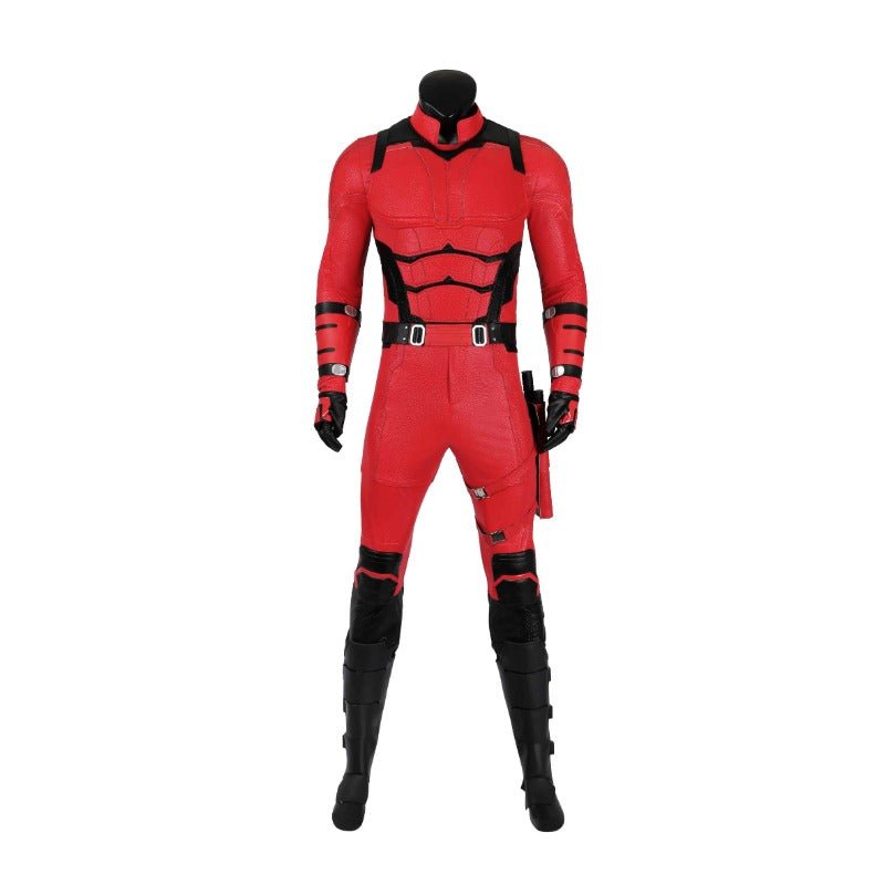 Traje de Cosplay de Couro Vermelho Daredevil Matt Murdock Conjunto Completo Halloween - Estrela Cosplay