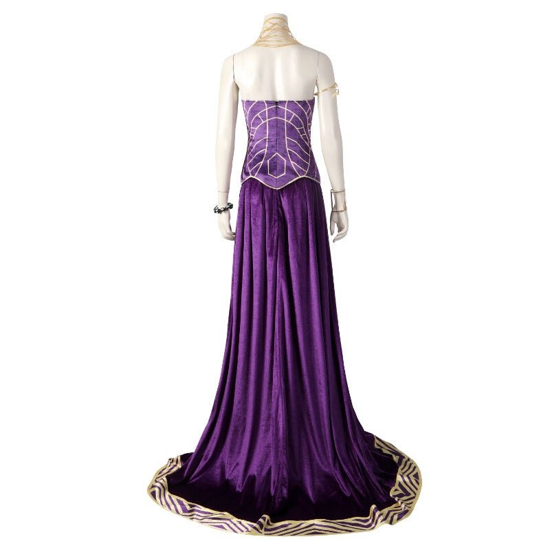 Fantasia de Cosplay Vestido Real Ramonda Pantera Negra para Halloween e Eventos - Estrela Cosplay