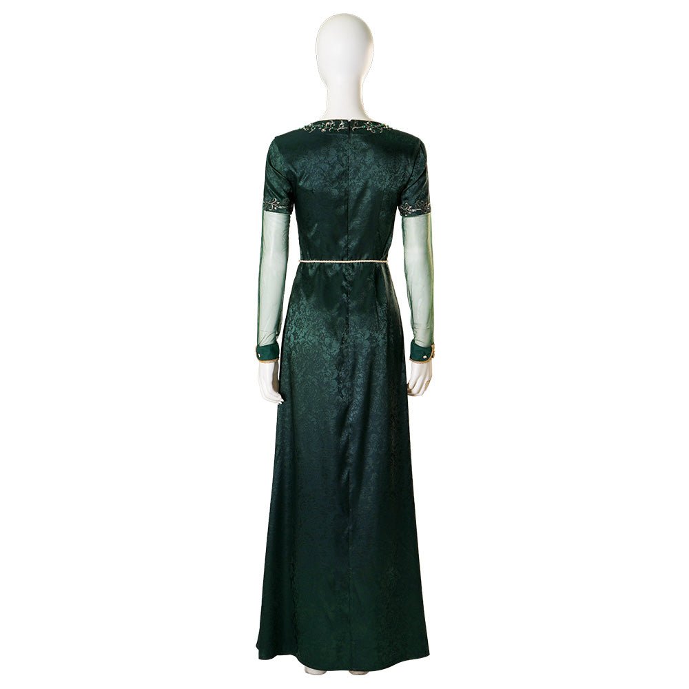 Fantasia de Alicent Hightower da Casa do Dragão - Capa Verde para Cosplay e Halloween - Estrela Cosplay