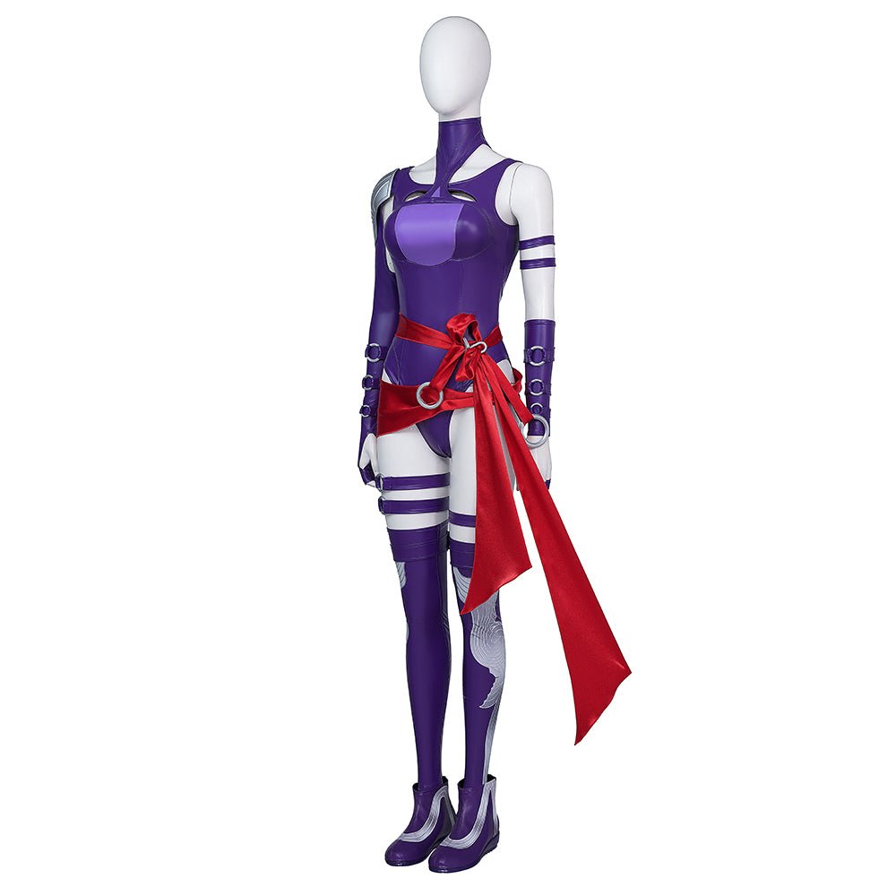 Fantasia de Cosplay Psylocke O Anjo Vingador do Marvel Concurso de Campeões - Estrela Cosplay