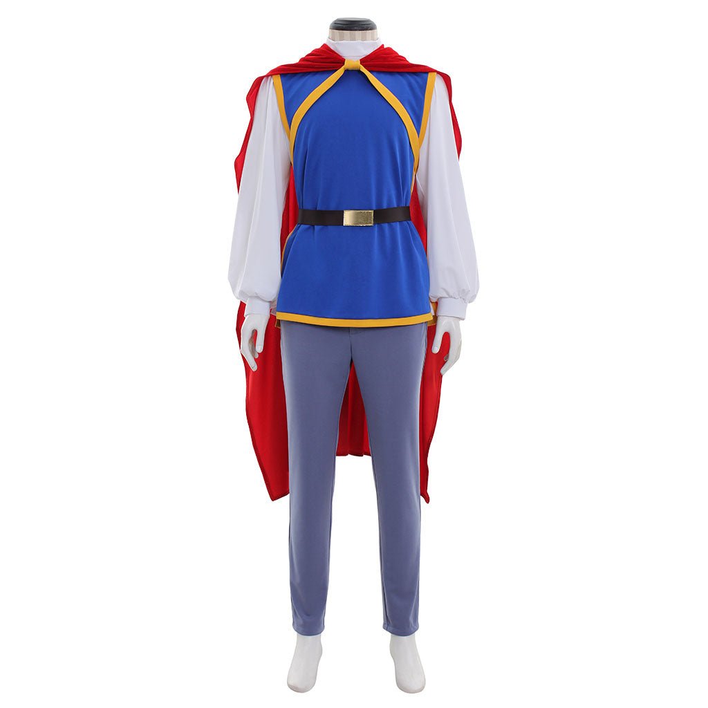 Fantasia Príncipe Encantado Cosplay | Traje Masculino com Capa Conjunto Completo para Halloween & Carnaval - Estrela Cosplay