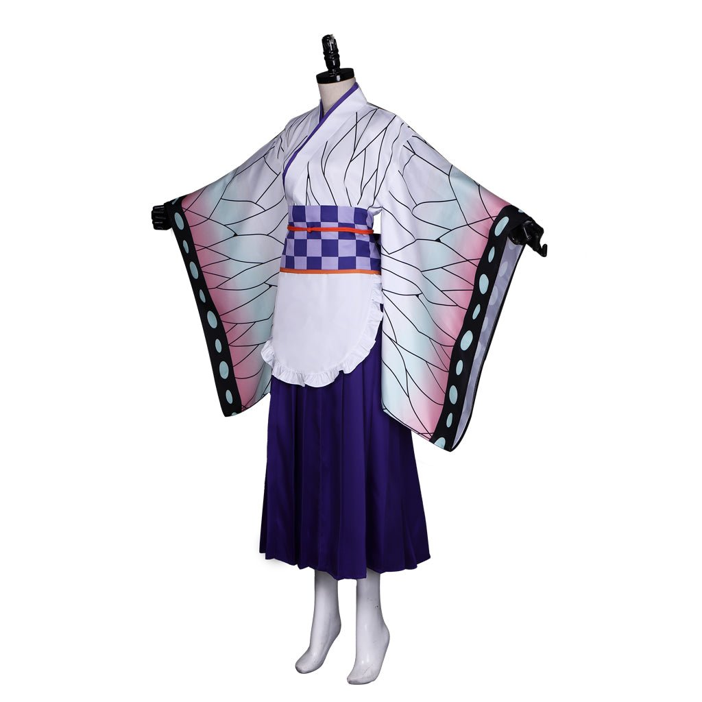 Vestido de Avental Lolita Kochou Shinobu de Demon Slayer: Kimetsu no Yaiba - Cosplay - Estrela Cosplay