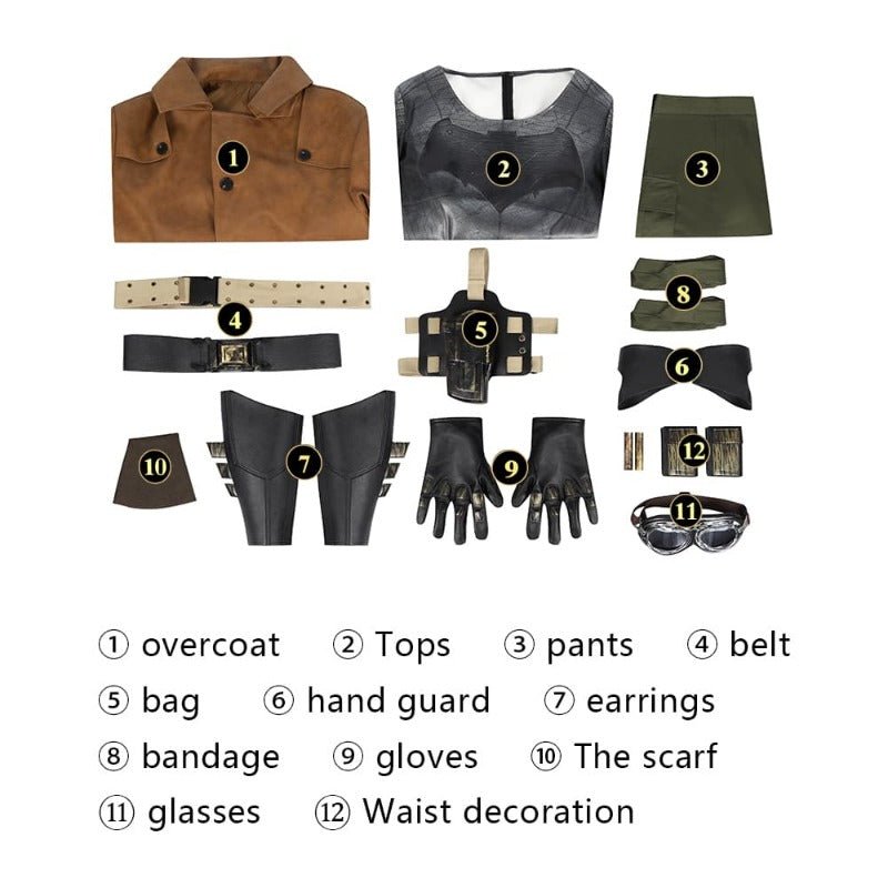 Fantasia de Cosplay Ben Affleck Batman - Casaco de Couro da Liga da Justiça - Estrela Cosplay