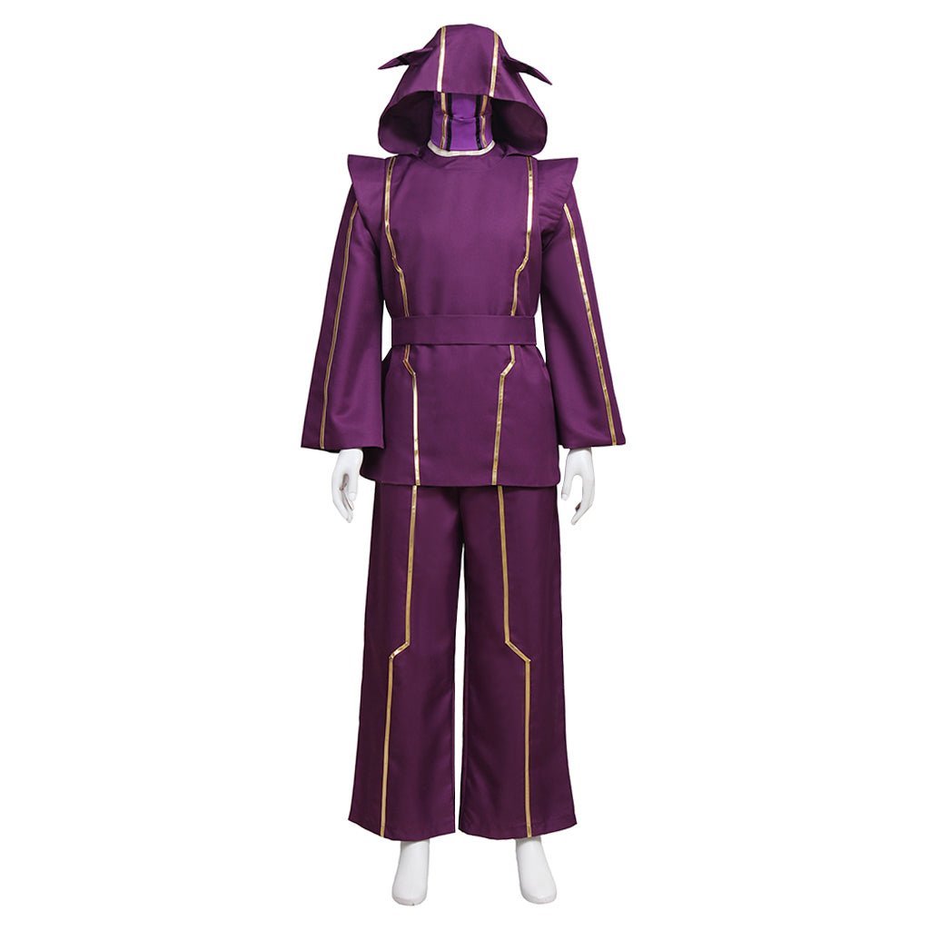 Fantasia de Cosplay LOL Kennen - Uniforme de Batalha Roxo com Chapéu - Série Game Cosplay - Estrela Cosplay