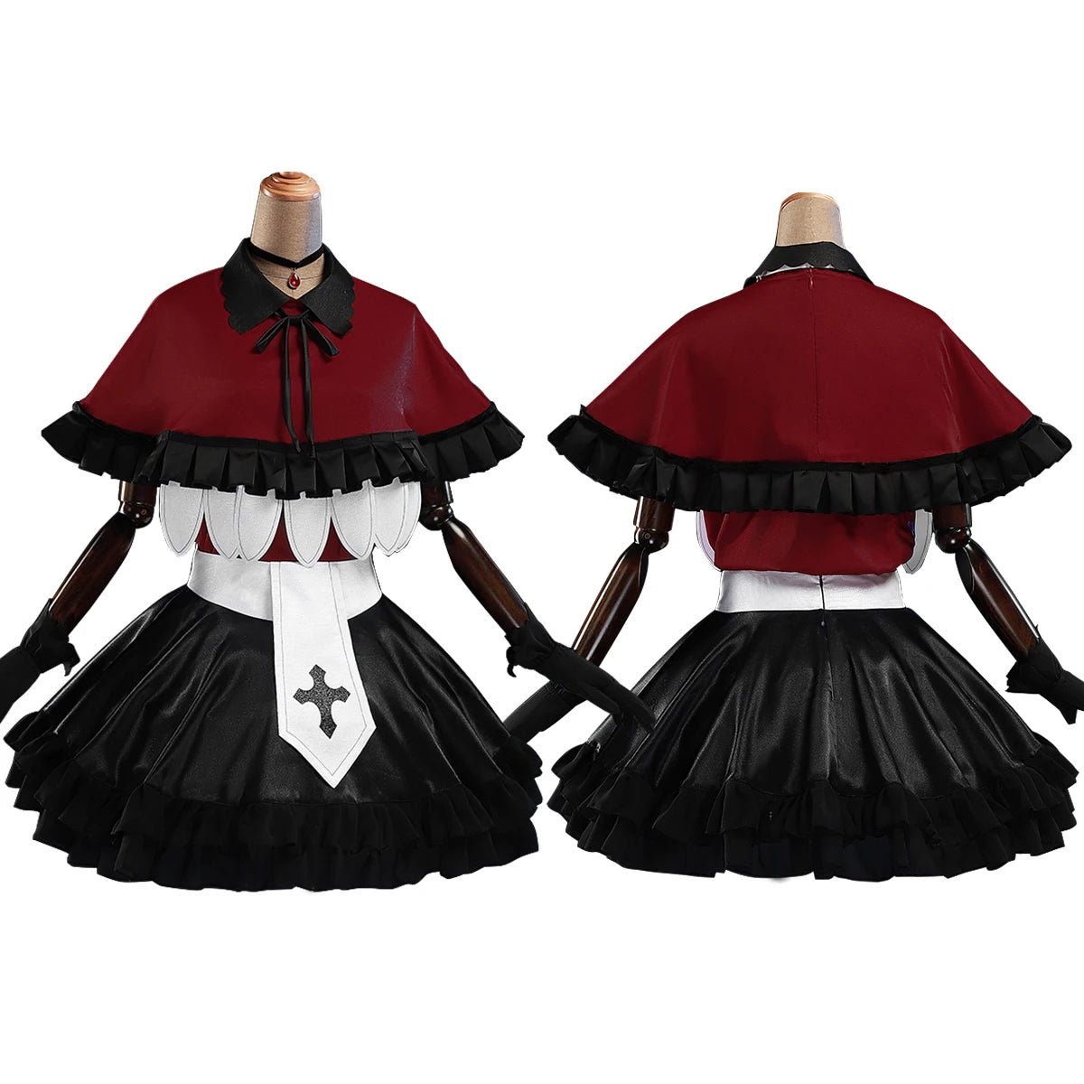 Fantasia Ruby Hoshino de OSHI NO KO Anime - Peruca, Camisa, Xale e Saia - Estrela Cosplay
