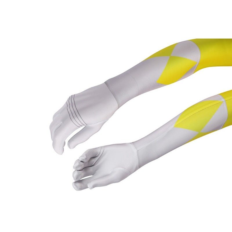 Traje de Cosplay do Ranger Amarelo MMPR - Fantasia Inspirada nos Power Rangers - Estrela Cosplay
