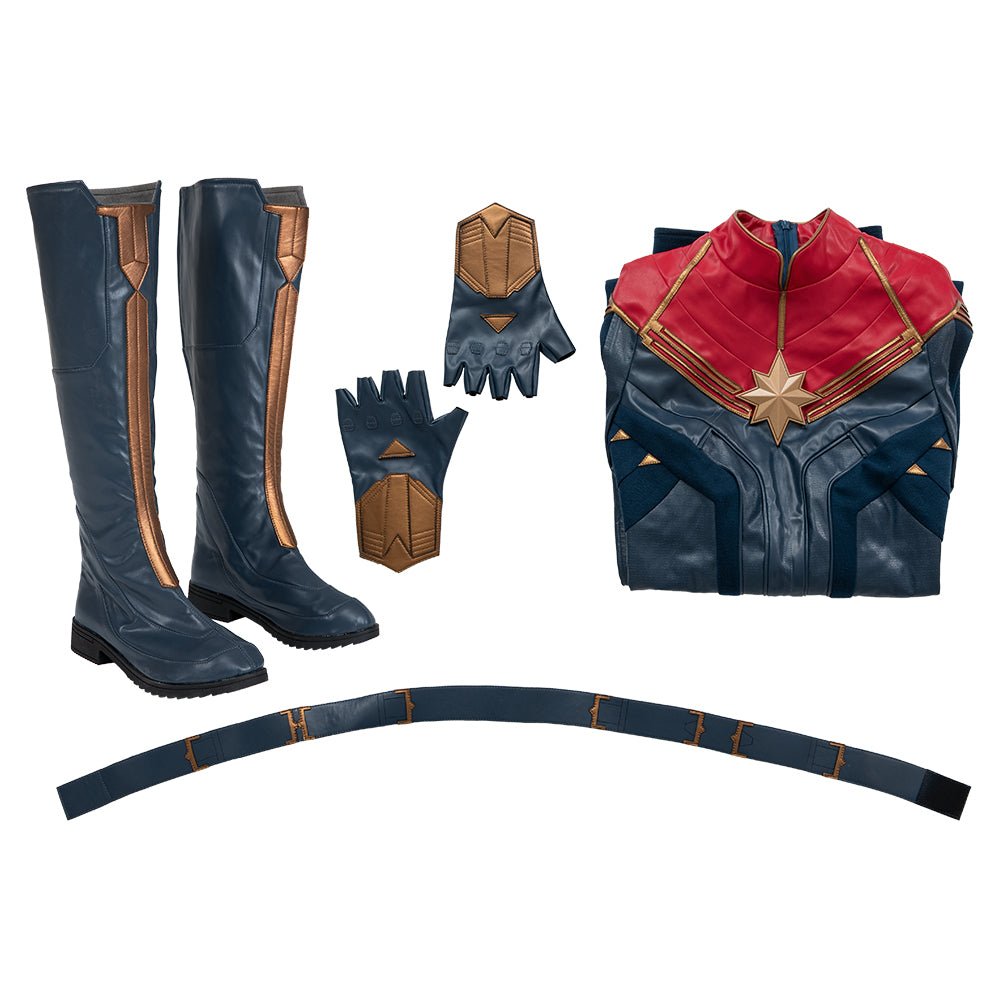 Traje de Batalha Captain Marvel II Carol Danvers - Conjunto de Cosplay - Estrela Cosplay