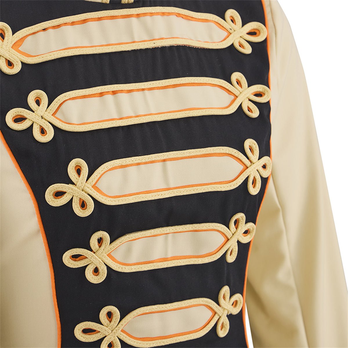 Casaco Militar Bege Médio para Oficial – Fantasia de Cosplay Medieval - Estrela Cosplay