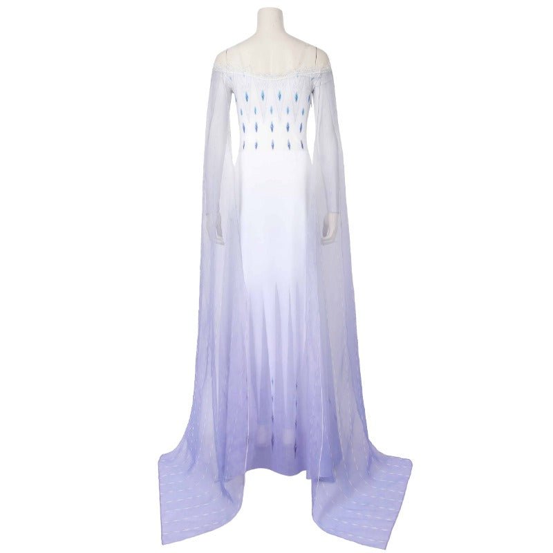 Vestido de Cosplay Princesa Elsa Mangas Compridas para Mulheres - Traje Frozen - Estrela Cosplay