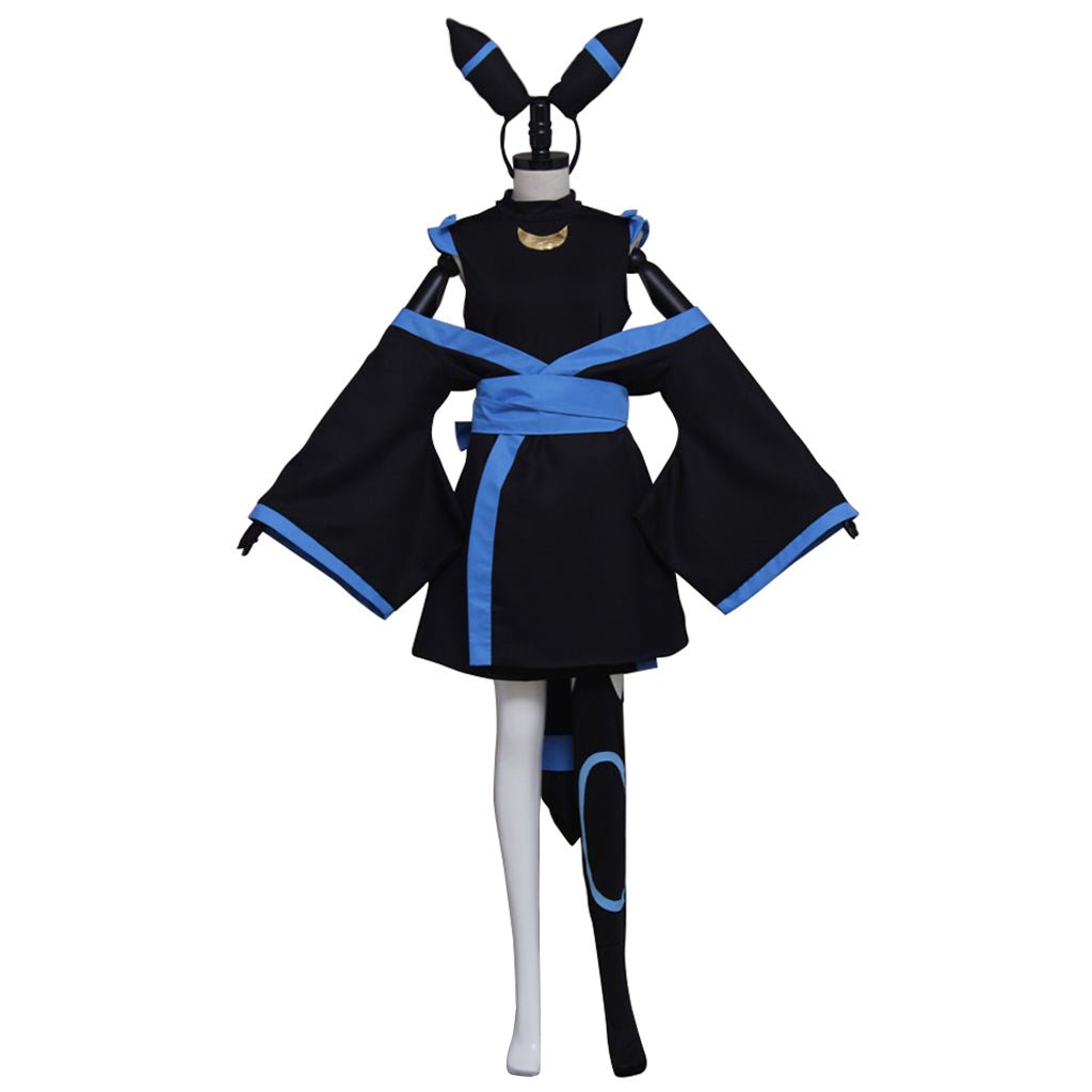 Vestido de Cosplay Humano de Umbreon Pokémon - Estrela Cosplay