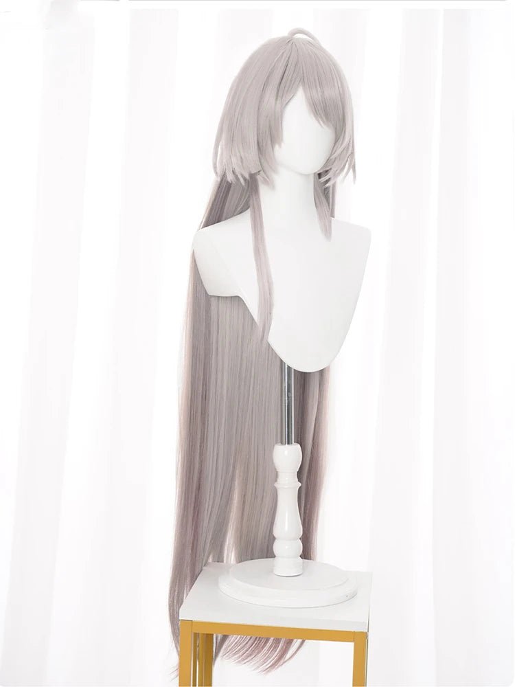 Peruca Cosplay Honkai Star Rail Acheron Vermelha Misturada Cabelo Sintético Resistente ao Calor - Estrela Cosplay