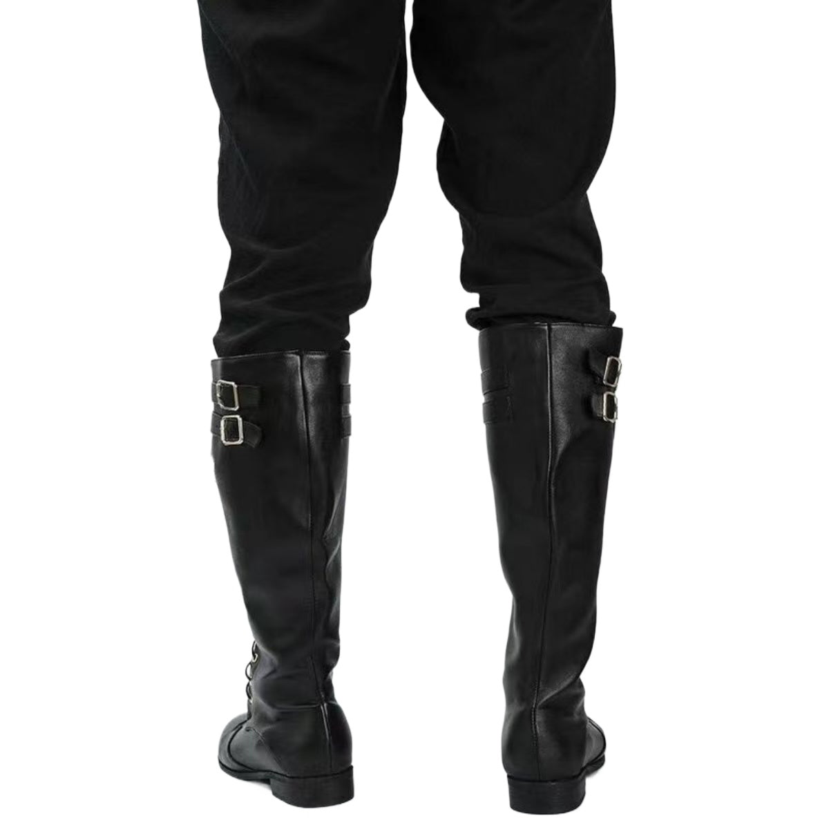 Botas de Cosplay Steampunk Medieval Pirata para Homens e Mulheres, Sapatos de Couro PU para LARP - Estrela Cosplay