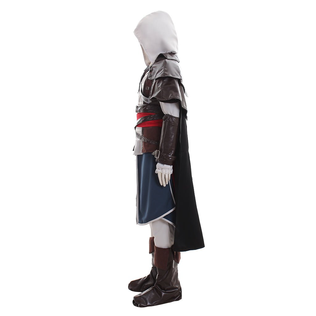 Traje Completo de Edward Kenway com Sapatos - Assassin’s Creed Black Flag para Adultos - Estrela Cosplay