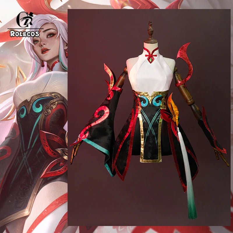 Fantasia de Cosplay LOL Mythmaker Irelia - Traje de Halloween Feminino - Estrela Cosplay