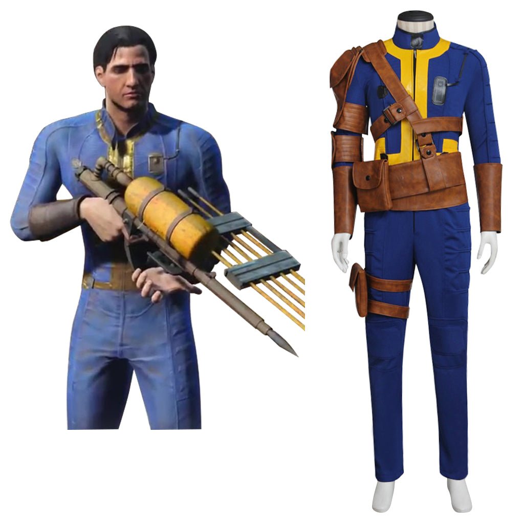 Macacão de Cosplay Sobrevivente Solitário 111 Nate | Traje de Jogo Fallout para Homens - Estrela Cosplay