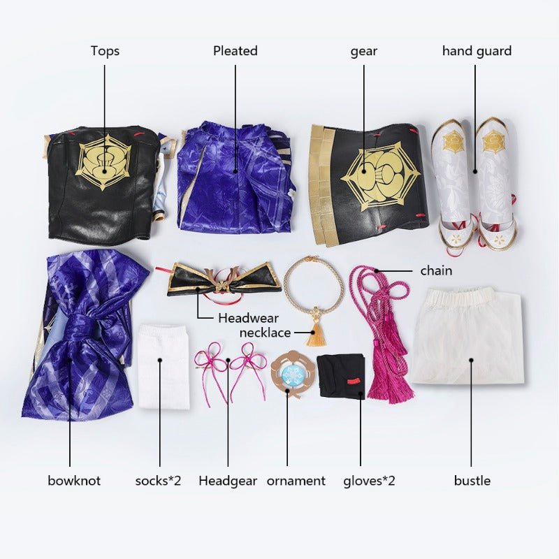 Fantasia de Cosplay Kamisato Ayaka Genshin Impact - Conjunto Completo para Halloween e Role Play - Estrela Cosplay