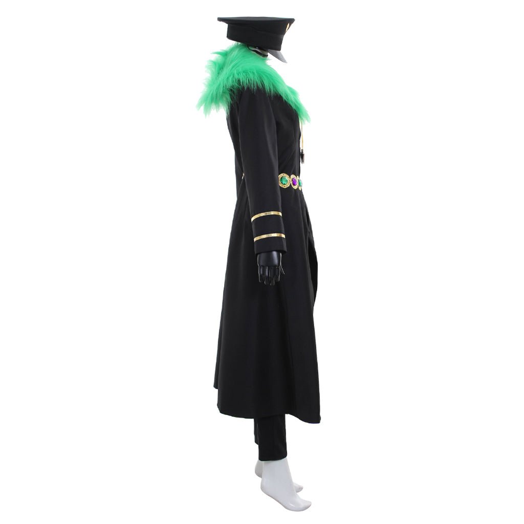 Fantasia de Cosplay Pheasant de Três Folhas Preto e Branco de Nanbaka - Estrela Cosplay