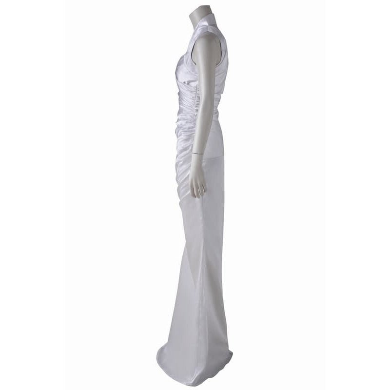 Fantasia de Cosplay Lunafreya Nox Fleuret do Jogo XV - Vestido Branco Elegante para Festas de Halloween - Estrela Cosplay