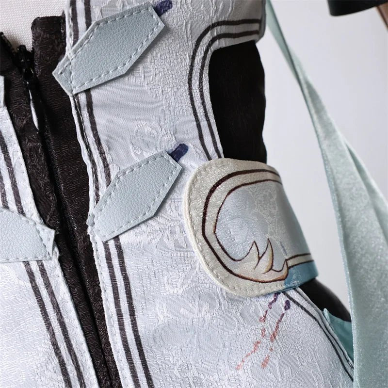 Traje de Cosplay Jinhsi Renascimento das Ondas Agitadas - Magistrada de Jinzhou - Vestido para Mulheres - Fantasia para Halloween e Festas - Estrela Cosplay