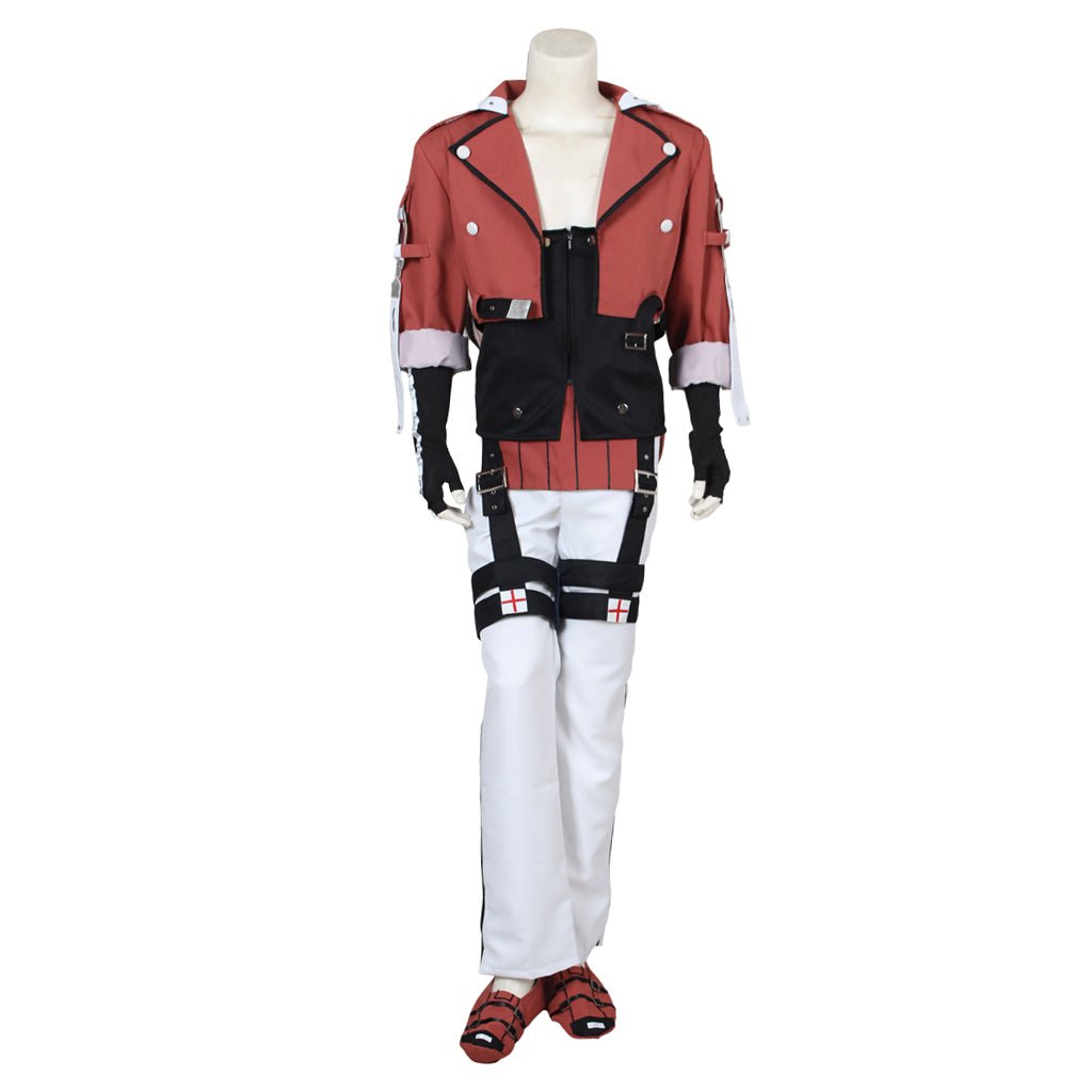 Fantasia Cosplay Guilty Gear Xrd Sol Badguy – Traje Premium Réplica de Anime - Estrela Cosplay