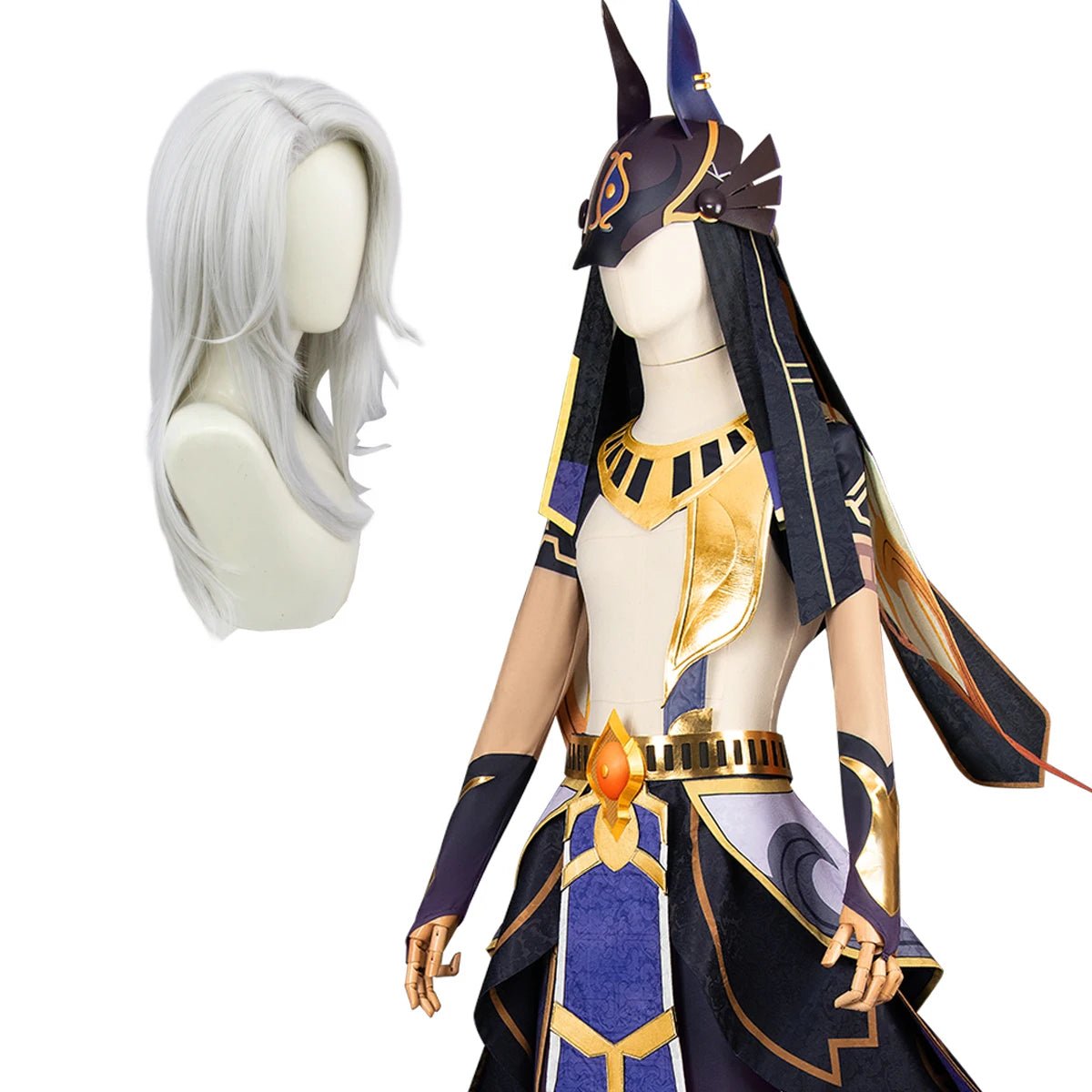 Peruca Cyno O Eremita Genshin Impact Jogo Anime Cosplay Unissex Fantasia Halloween Natal Festa Drag Presente - Estrela Cosplay