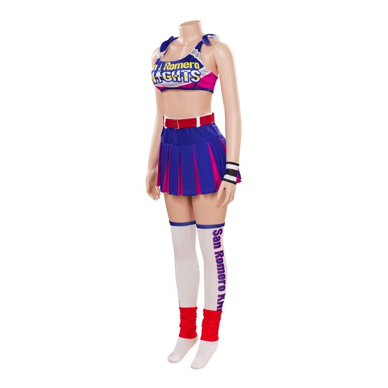 Fantasia Juliet Starling Cosplay - Conjunto Top e Saia de Lollipop Chainsaw para Mulheres e Meninas - Estrela Cosplay