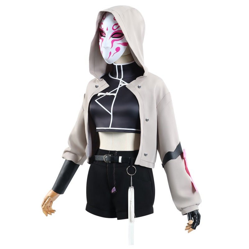 Traje de Cosplay Rosa do Esquadrão Máscara – Anime Matar Deuses: Reino Mortal - Estrela Cosplay