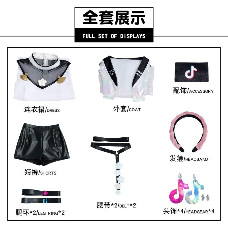 Fantasia Genshin Impact Yae Miko - Elegante Traje da Raposa Entronizada - Estrela Cosplay