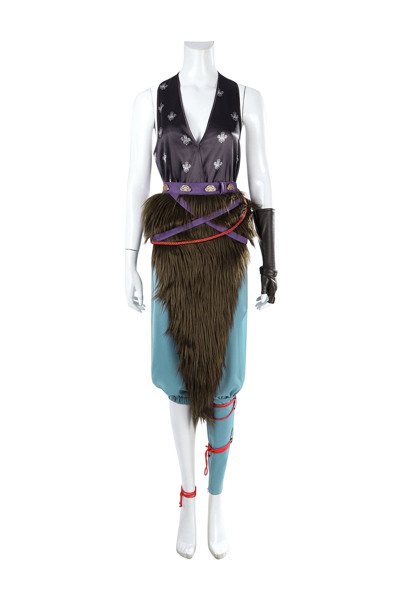 Fantasia de Cosplay Pingping de Black Myth: Wukong Completa com Orelhas e Tai para Festa de Halloween - Estrela Cosplay