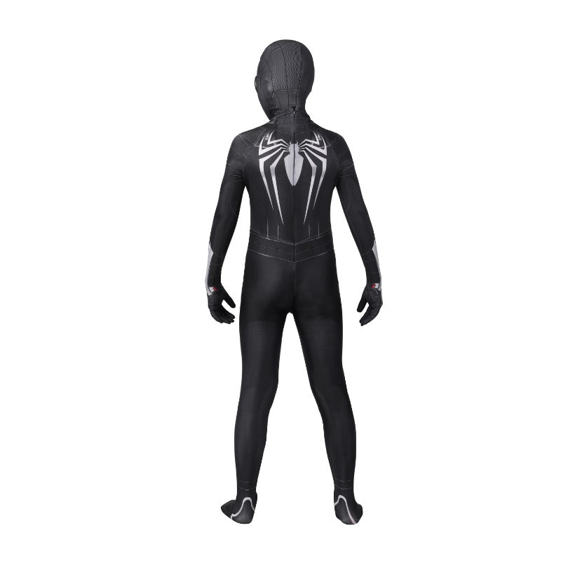 Traje de Cosplay de Spider-Man Avançado Preto PS4 para Crianças, Fantasia de Halloween - Estrela Cosplay