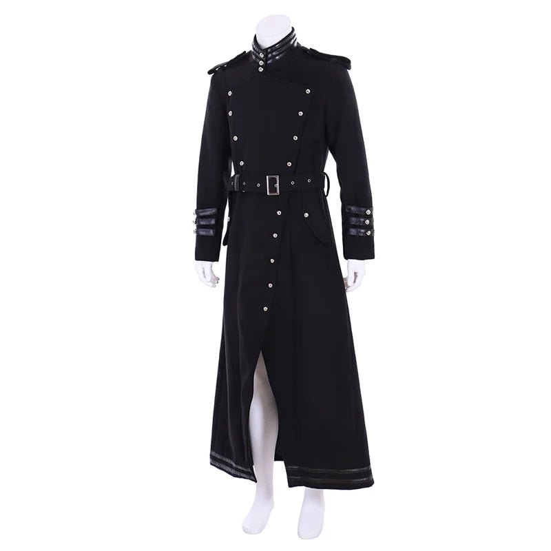 Veste Medieval Sacerdote com Colarinho e Frente Abotoada para Homens - Estrela Cosplay