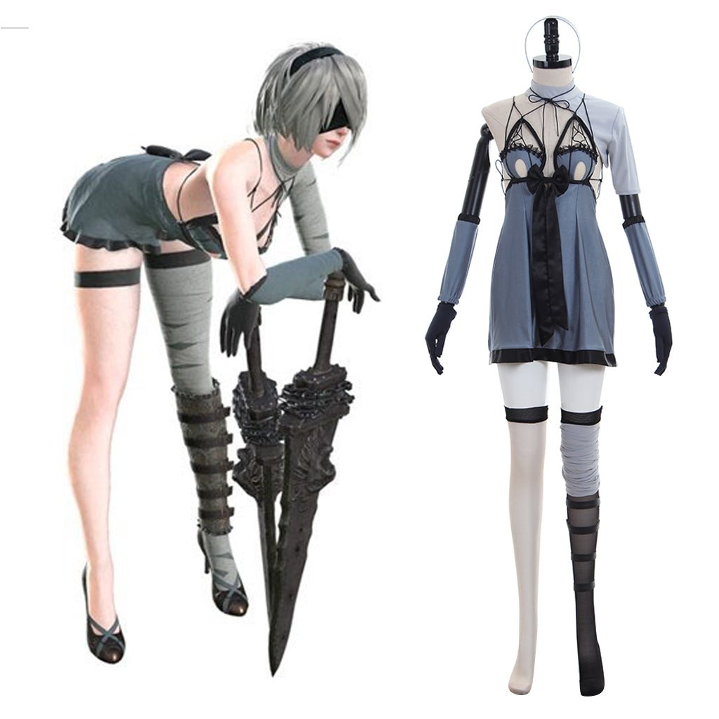 Fantasia Cosplay 2B NieR Automata | Traje de Personagem de Jogo - Estrela Cosplay