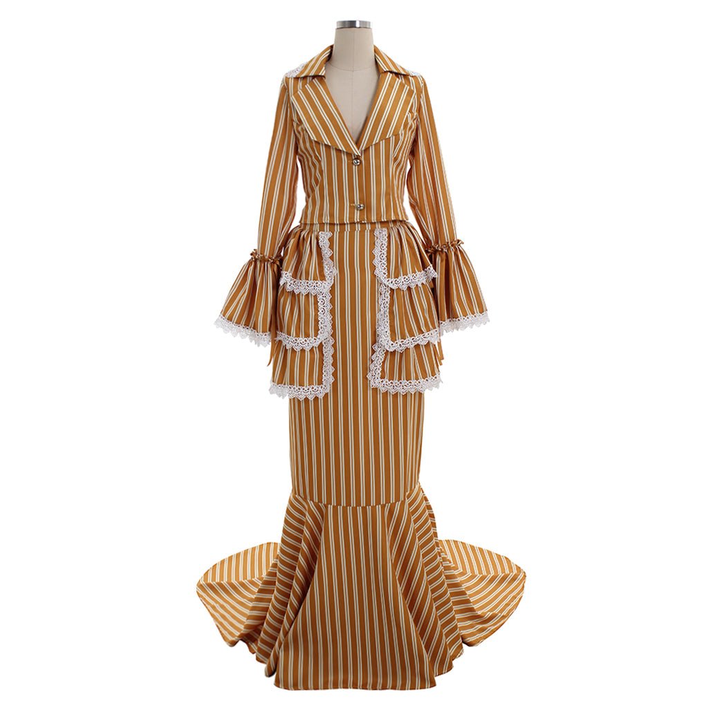 Vestido Saia Vitoriano Steampunk para Mulheres | Traje Edwardiano Casaco e Saia para Cosplay - Estrela Cosplay