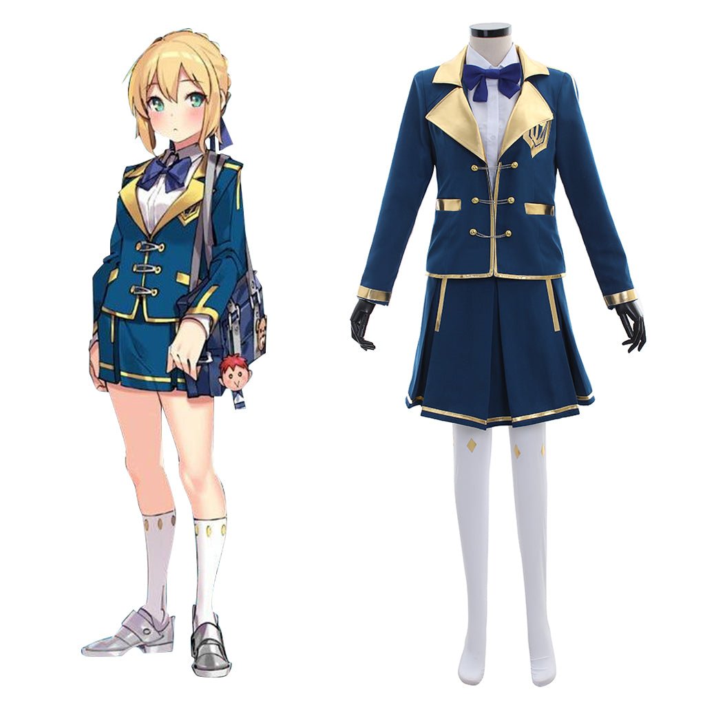 Uniforme Saber de Fate Grand Order - Traje de Cosplay para Performance no Palco - Estrela Cosplay