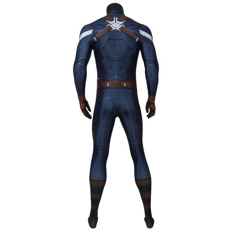 Fantasia Cosplay Capitão América Soldado Invernal Impressão Digital para Fãs e Eventos de Cosplay - Estrela Cosplay