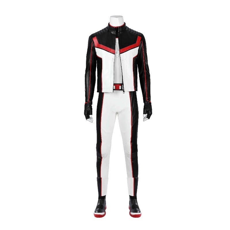 Fantasia de Mister Terrific Michael Holt - Traje de Couro Branco para Halloween - Estrela Cosplay